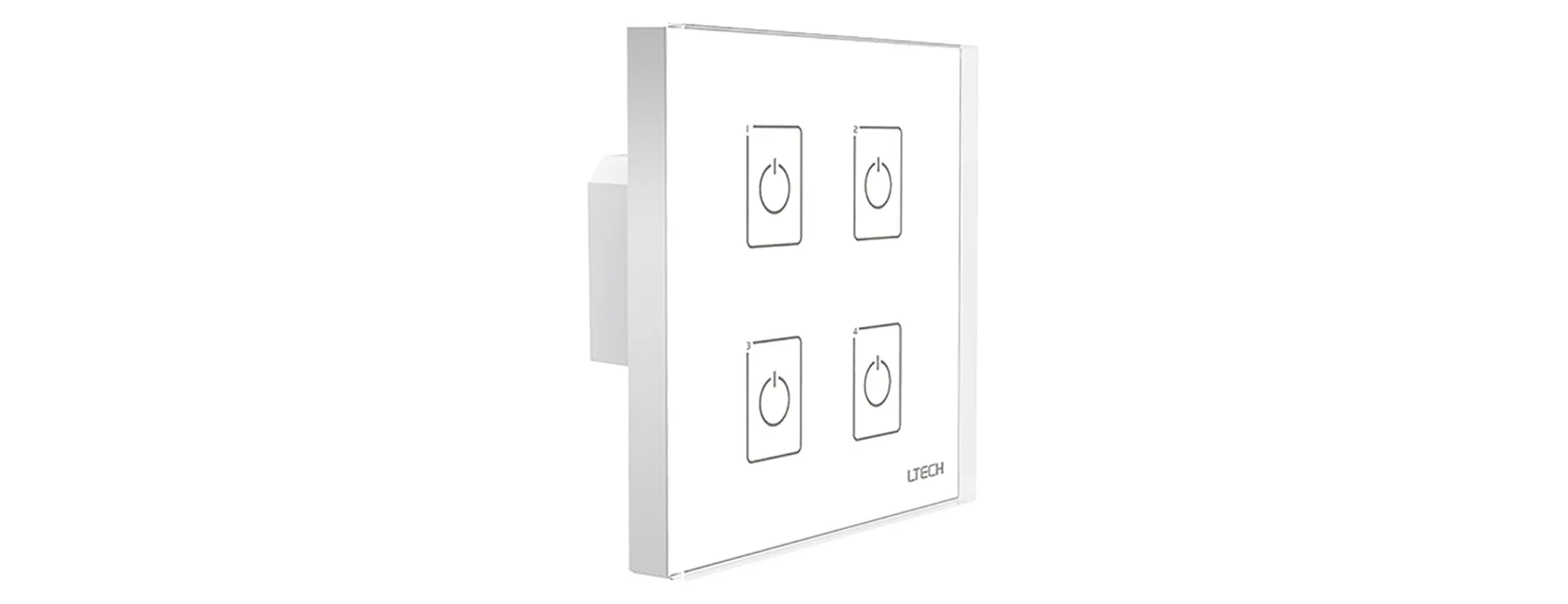 EXC4  RF 2.4GHz + DMX 512 Dimmer 4 Zone Touch Panel